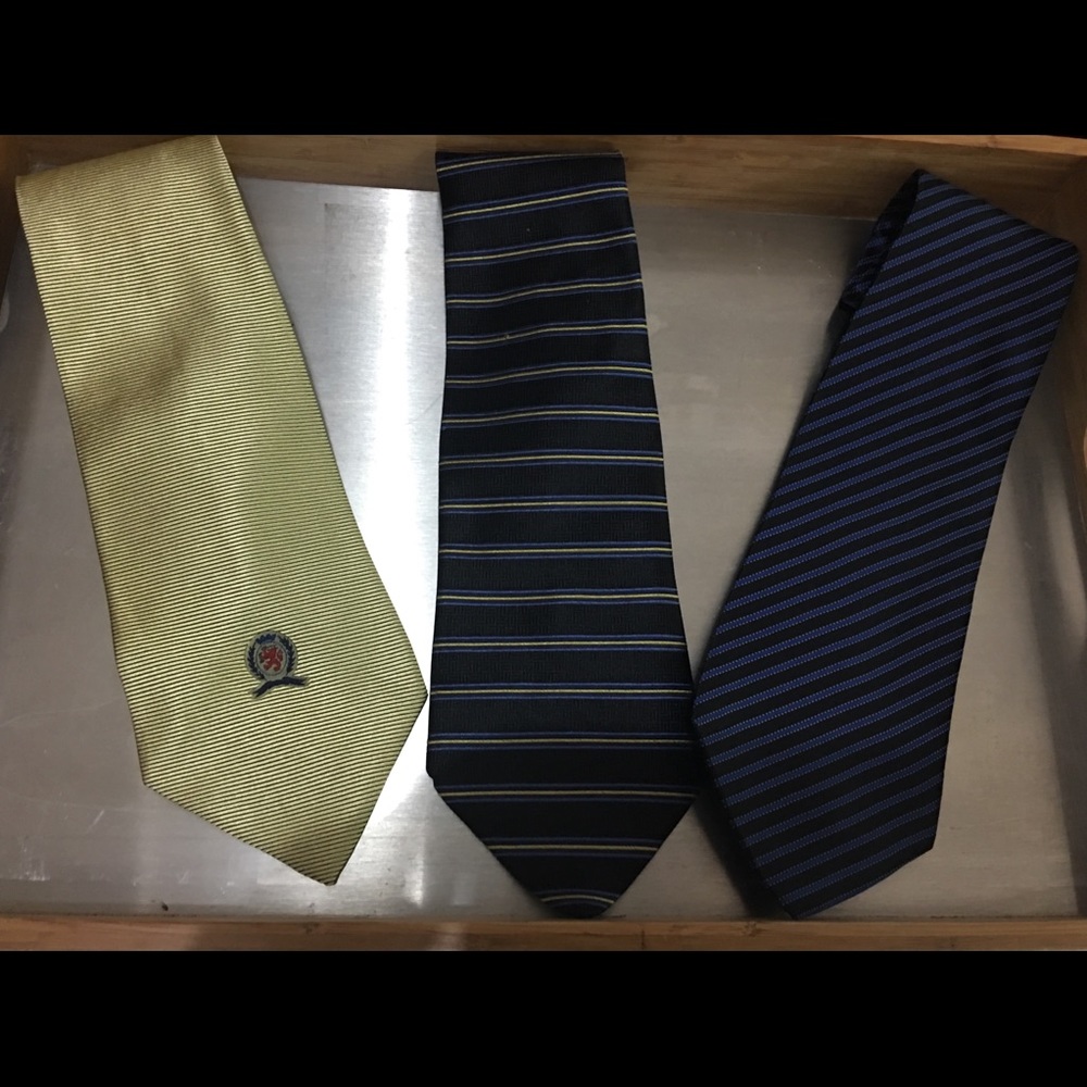 Set of 3 Tommy Hilfiger Silk Neckties